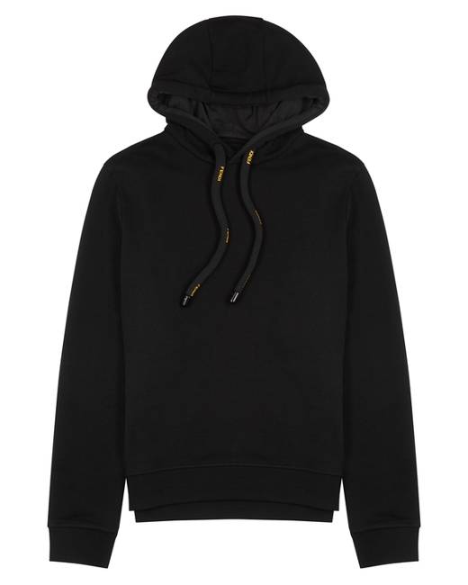 Black fendi discount hoodie mens