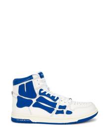 Amiri Skel Panelled Leather Hi-top Sneakers