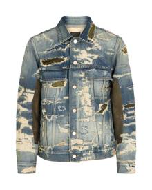 Givenchy Blue Distressed Denim Jacket