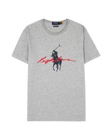 Polo Ralph Lauren Grey Logo-print Cotton T-shirt