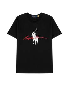 Polo Ralph Lauren Black Logo-print Cotton T-shirt