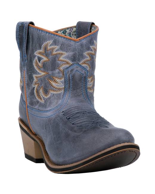 blue western boots for women