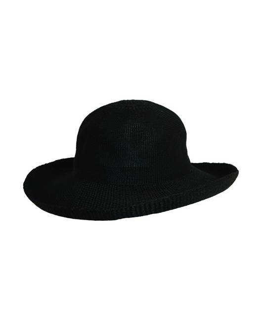 Vintage Women Wide Brim Floppy Warm Wool-look//effect Hat Trilby Bowler Cap