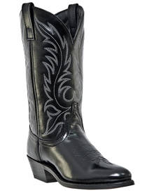 black patent cowboy boots