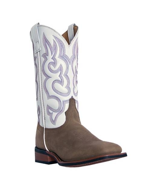 ladies white western boots