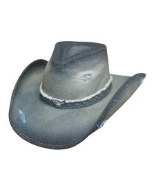 Bullhide Montecarlo Hats Silver Wings Denim Western Cowboy Hat 