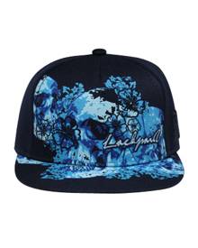 Otto Cap NY Flowers - Lackpard Flat Brim Ball Cap - Navy - Closeout