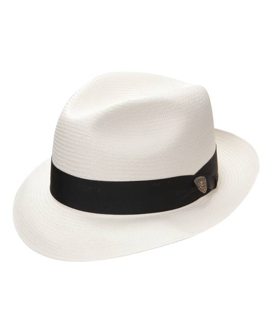 mens linen fedora