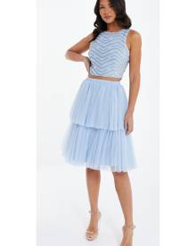 Quiz Blue Tulle Skater Skirt