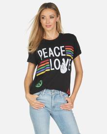 Edda Peace Love Stripe - Black XS