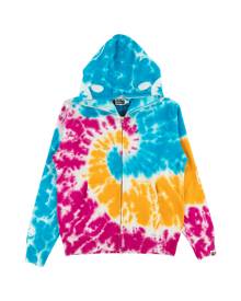 Bape Tie Dye Shark Wide Full Zip Hooded Sweatshirt - Medium