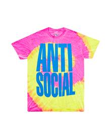 Anti Social Social Club Heatwave Tie Dye T-shirt 'Pink' - Small