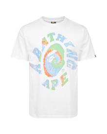 Bape Tie Dye Twist College T-shirt - Large