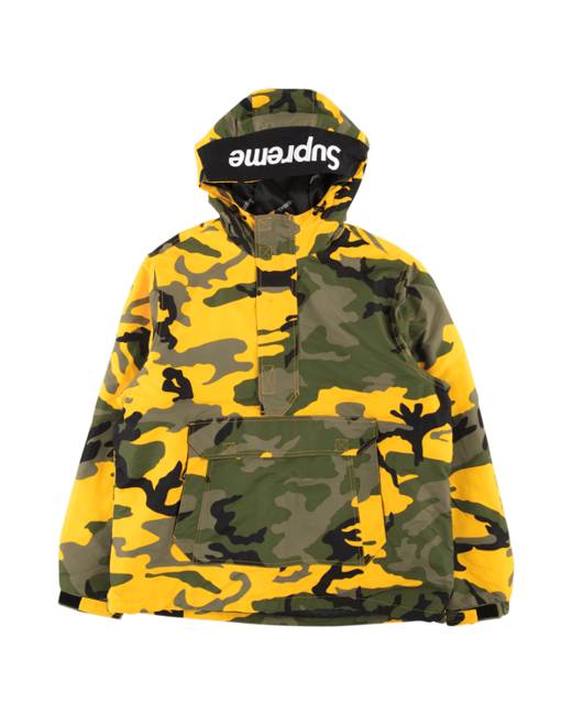 Supreme Camo Leather Hooded Jacket Red Camo Men's - FW19 - US