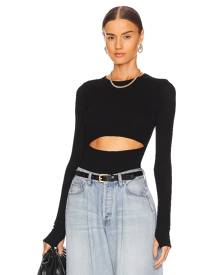 Michael Lauren Levis Cutout Top in Black. Size M, S, XS.