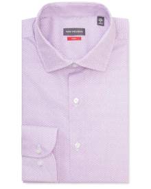 Van Heusen Business Shirts Slim Fit Shirt Purple Diagonal Line Print