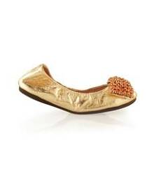 golden ballet shoes