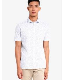 G2000 Outline Floral Print Short Sleeve Shirts