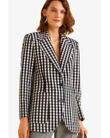 Mango Gingham Blazer