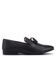 Burton Menswear London Black Leather Tassel Loafers