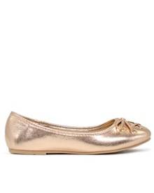 rose gold ballerina flats