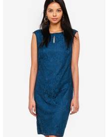 wallis teal lace dress