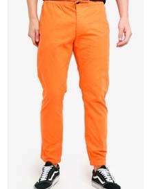 orange jogger pants