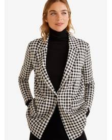 Mango Gingham Blazer