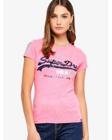 Superdry Vintage Logo Sequin Entry Tee