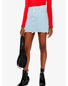 TOPSHOP Denim Button Up Skirt