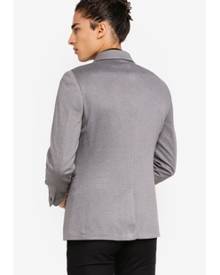 Burton Menswear London Grey Slim Fit Jersey Stretch Blazer