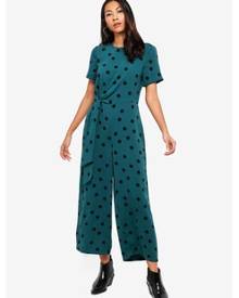 warehouse jungle print jumpsuit