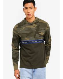 Abercrombie & Fitch Tape Chest Stripe Hoodie