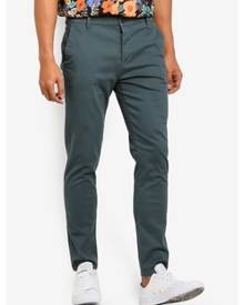 Topman skinny chino pants in stone