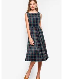 BYSI Tartan A-Line Dress