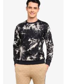 UniqTee Charcoal Tie Dye Sweatshirt