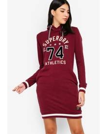 superdry tokyo hooded sweat dress