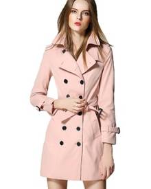 Girls pink hot sale trench coat