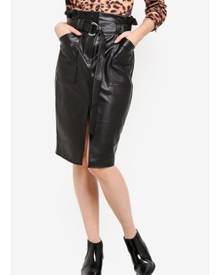 River Island Pippa Pu Midi Skirt