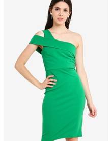 Dorothy Perkins Green Cut-Out Shoulder Bodycon