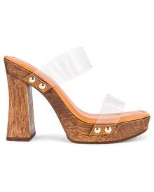 Schutz Aryana Vinyl Heel in Tan. Size 10, 10.5, 6.5, 7, 7.5, 8, 8.5, 9, 9.5.