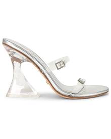 RAYE Vienne Heel in Metallic Silver. Size 10, 7.5, 8, 8.5, 9.5.
