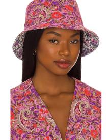 Tell Your Friends Bucket Hat in Pink.