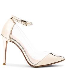 RAYE Tara Pump in Metallic Gold. Size 39, 40.