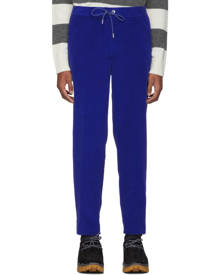 Moncler Blue Velvet Sportivo Trousers