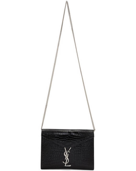 yves saint laurent black and white bag