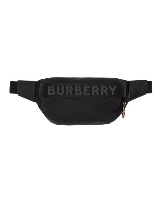 Burberry - Men - Logo-Appliquéd Nylon Belt Bag Black