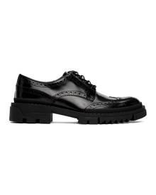 Versace Black Leather Brogues