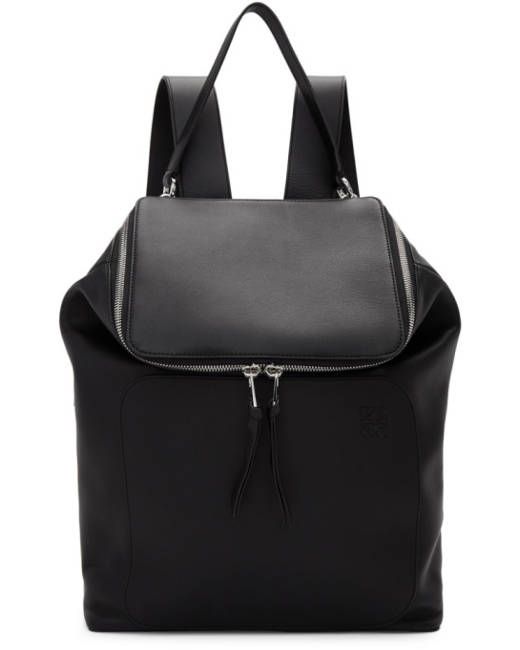 Loewe: Black Slim Goya Backpack