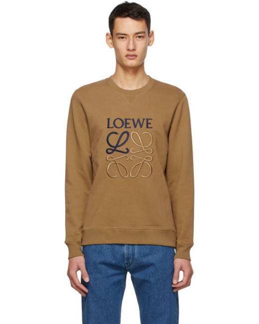 LOEWE - Logo-Embroidered Panelled Striped Loopback Cotton-Jersey Hoodie -  Multi Loewe